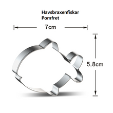 Ladda upp bild till gallerivisning, 9 St/Pack Utstickare Havsdjur Fisk  Collection B 9 PCS/Set Ocean Animal Fish  Cookie Cutter Collection B
