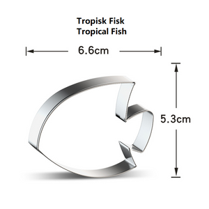 9 St/Pack Utstickare Havsdjur Fisk  Collection B 9 PCS/Set Ocean Animal Fish  Cookie Cutter Collection B