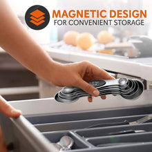 Ladda upp bild till gallerivisning, Magnetisk Måttsats,Mätsked Rustfrit Stål Double End Stainless Steel Magnetic Measuring Spoon
