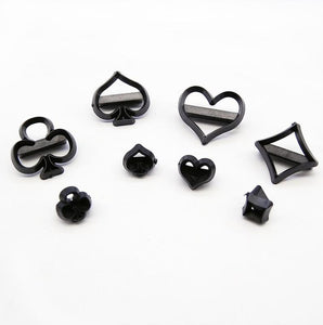 28 St/Pack Poker Utstickare Fondant  Patchwork Dekoration  28 PCS /Set Poker Fondant Cutter Cookie Cutter Cake Decoration